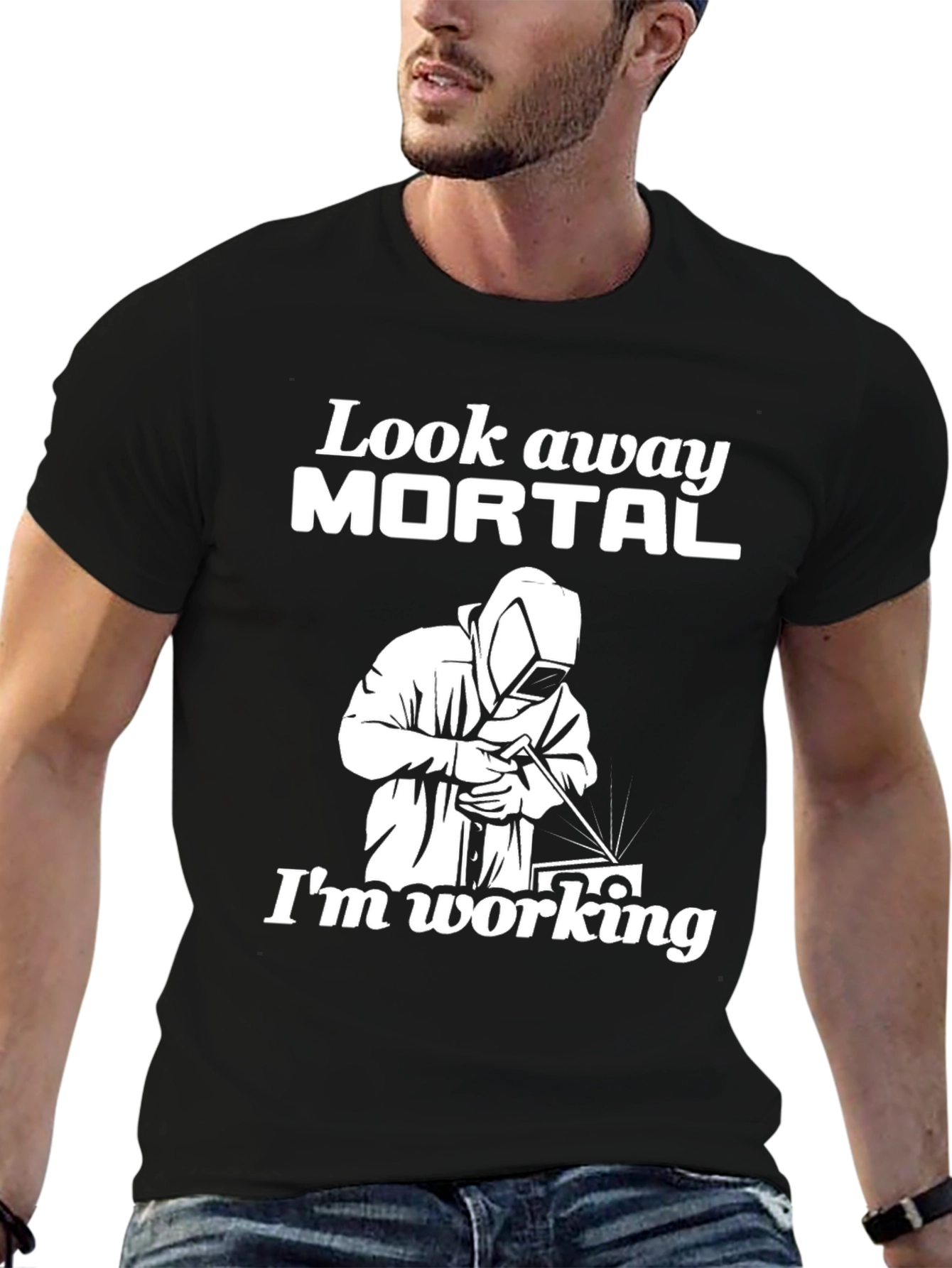 Look Away Mortal Welder T-Shirt
