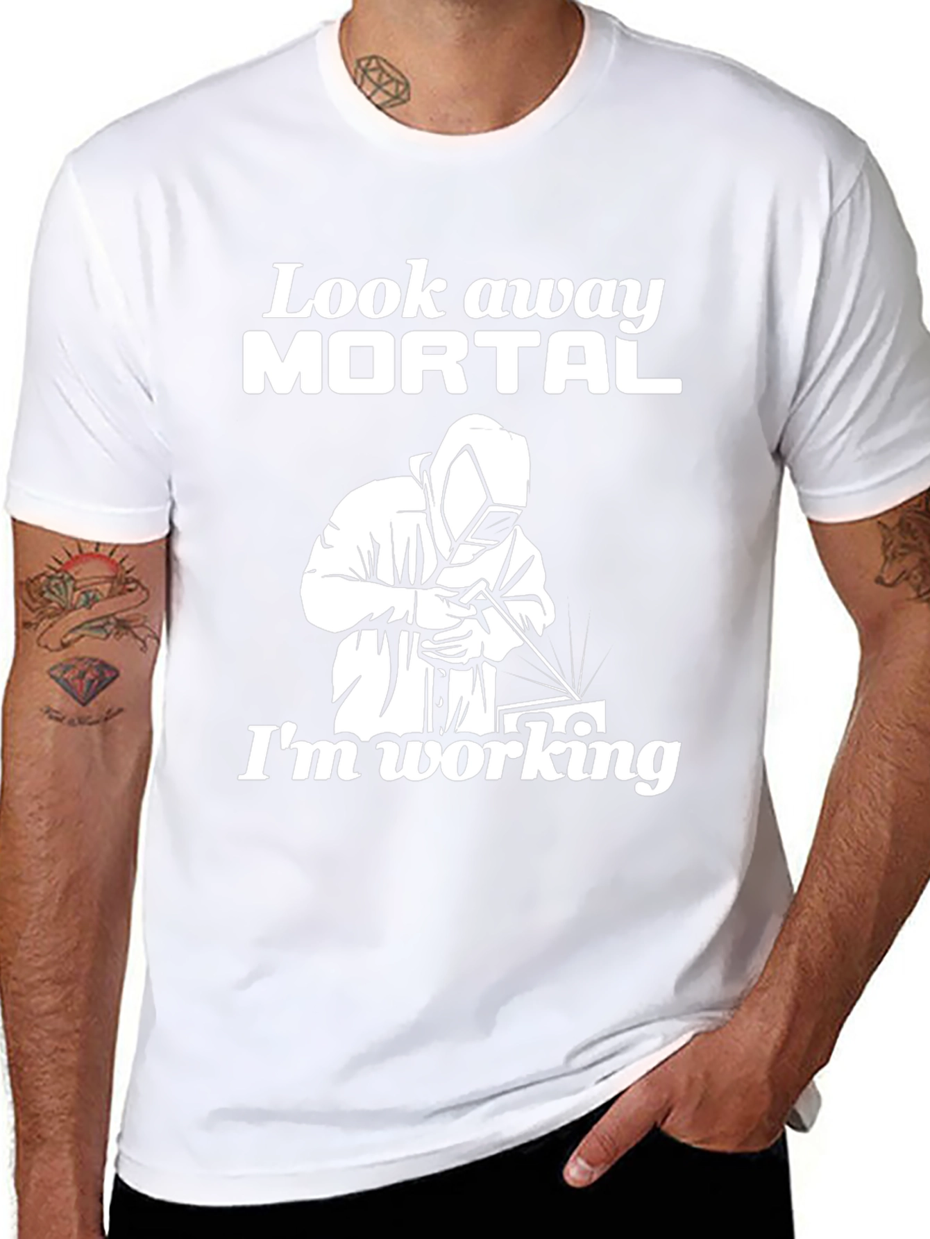 Look Away Mortal Welder T-Shirt