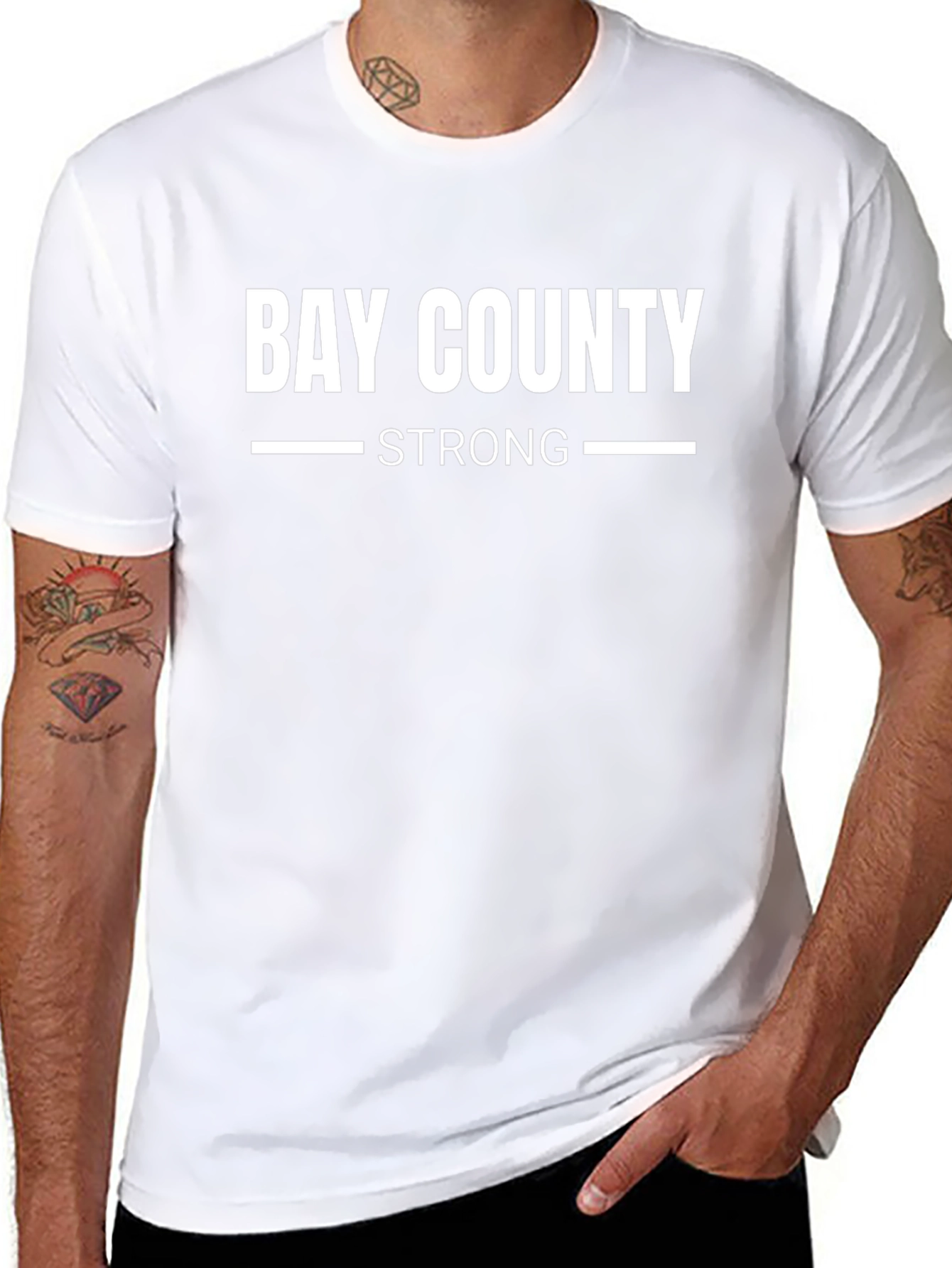 Bay County Strong Graphic Tee - Black Unisex Shirt