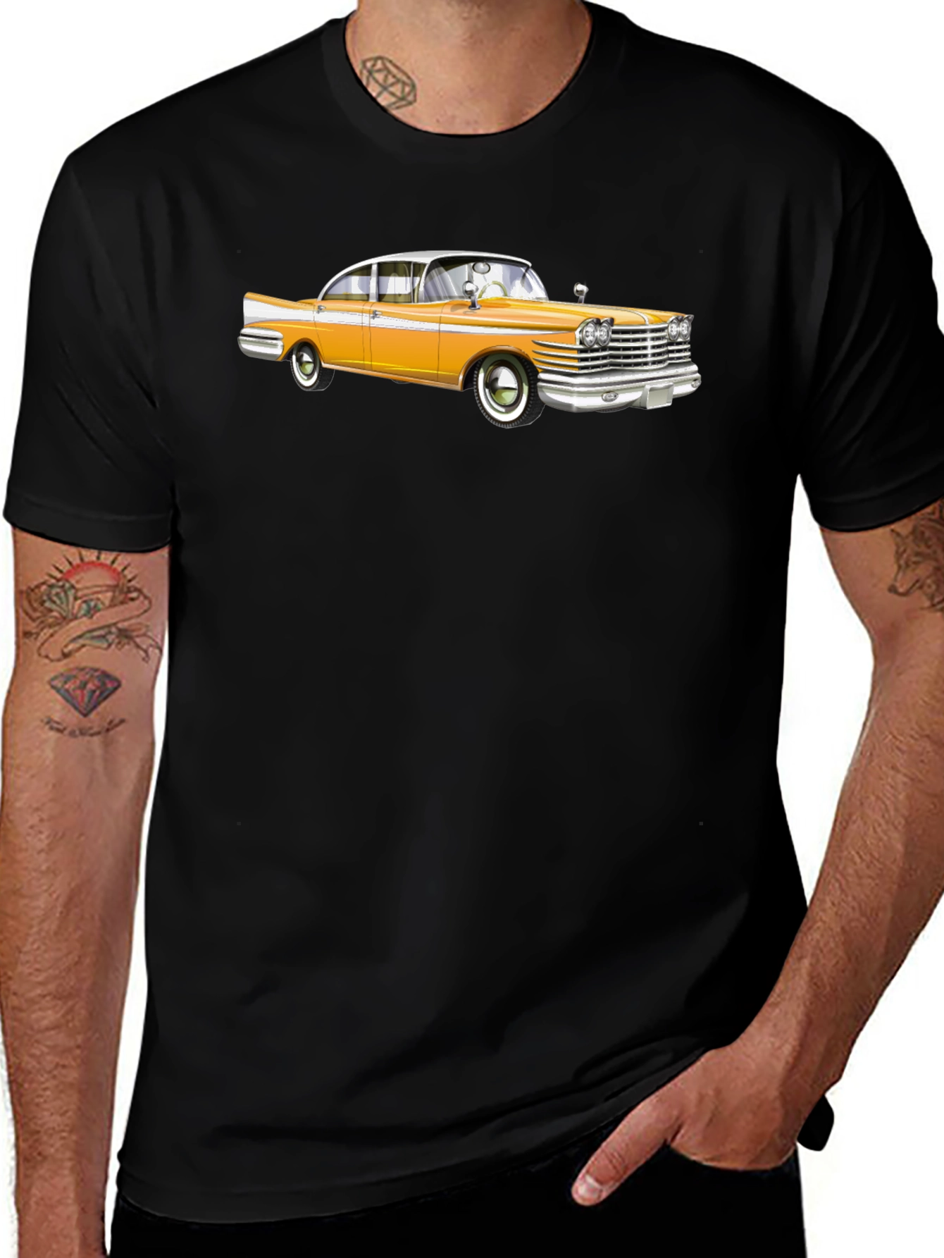 Classic Car Graphic Tee - Retro Style