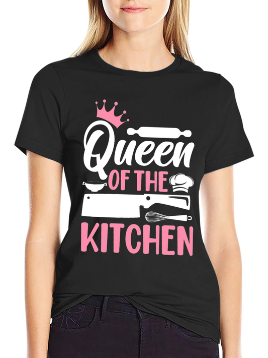 Queen of the Kitchen Black T-Shirt