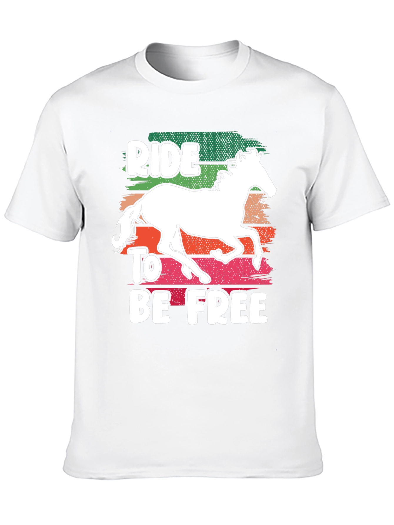 Ride to Be Free T-Shirt - Equestrian Design