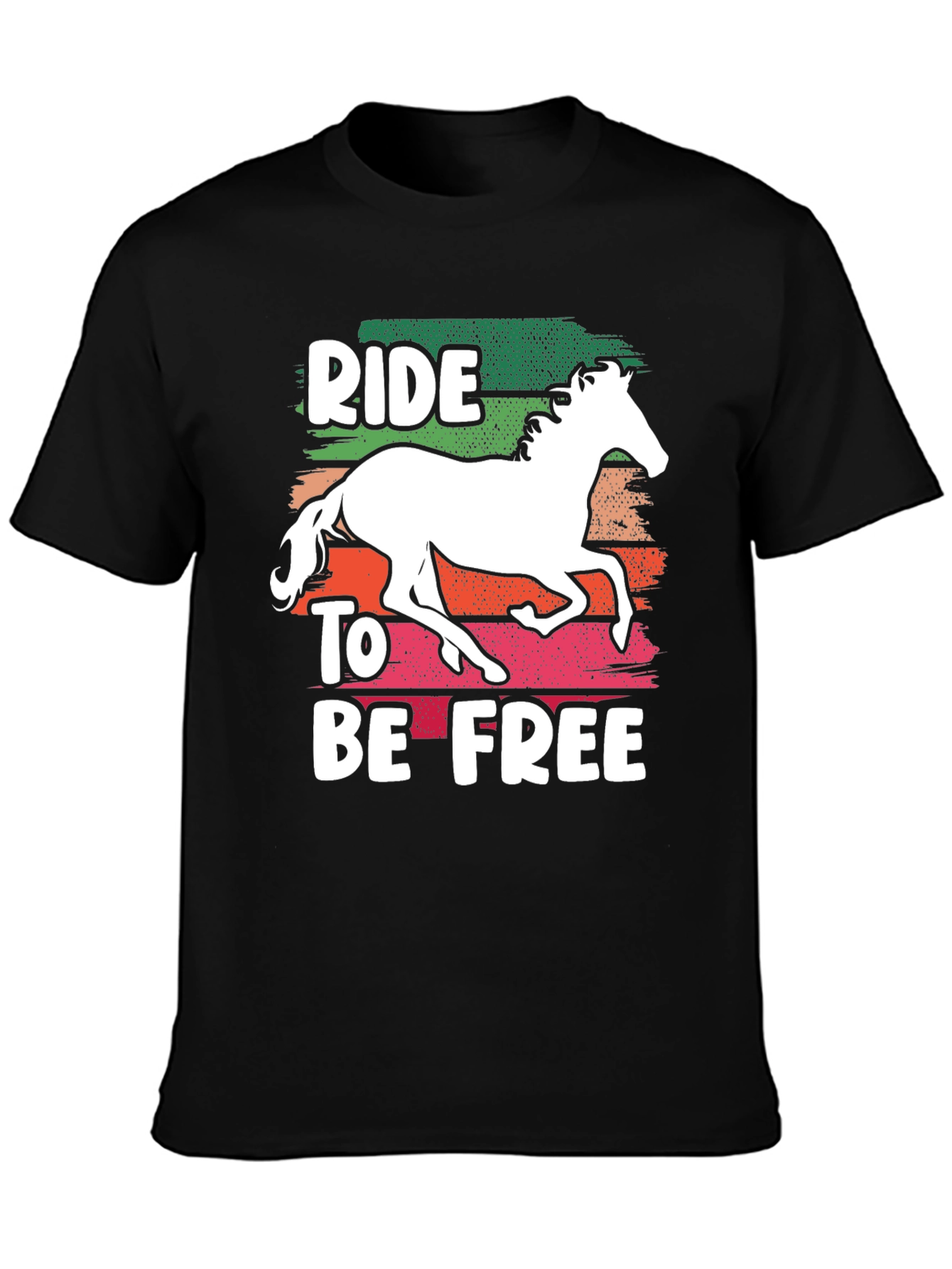 Ride to Be Free T-Shirt - Equestrian Design