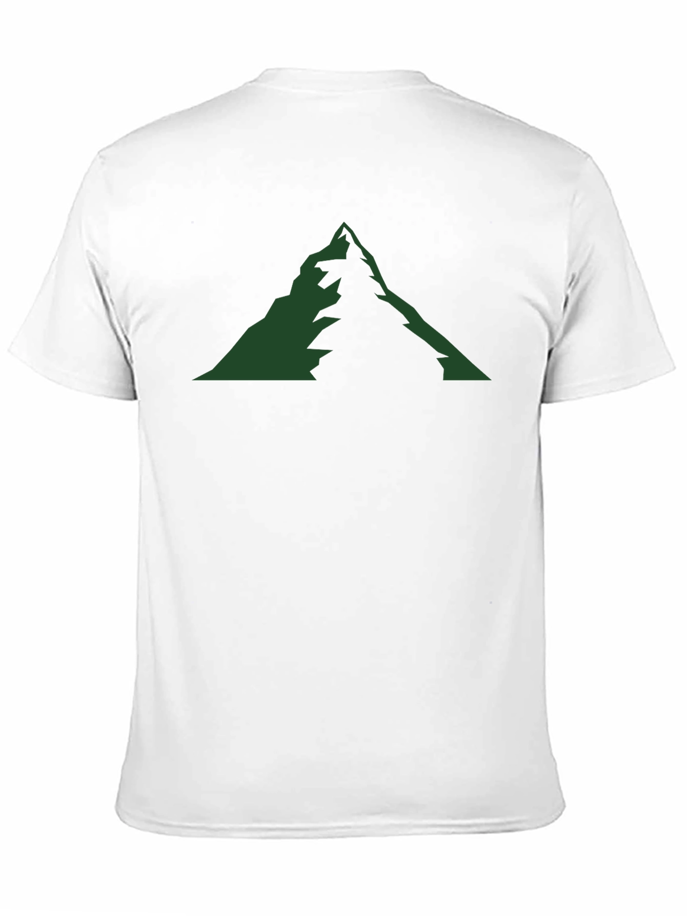 Mountain Graphic Tee - Black Cotton Blend Casual Shirt