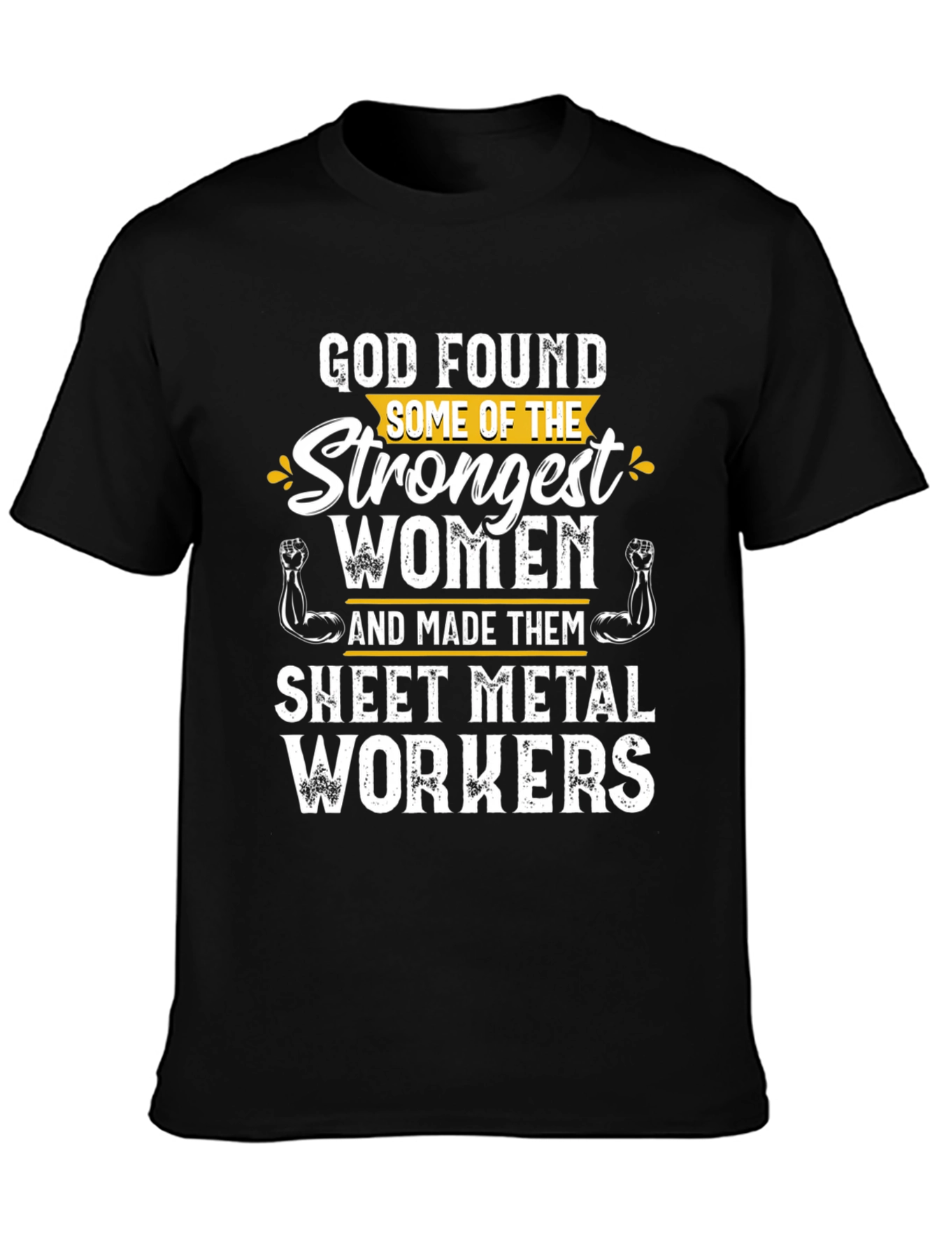 Strong Women Sheet Metal Worker Graphic T-Shirt