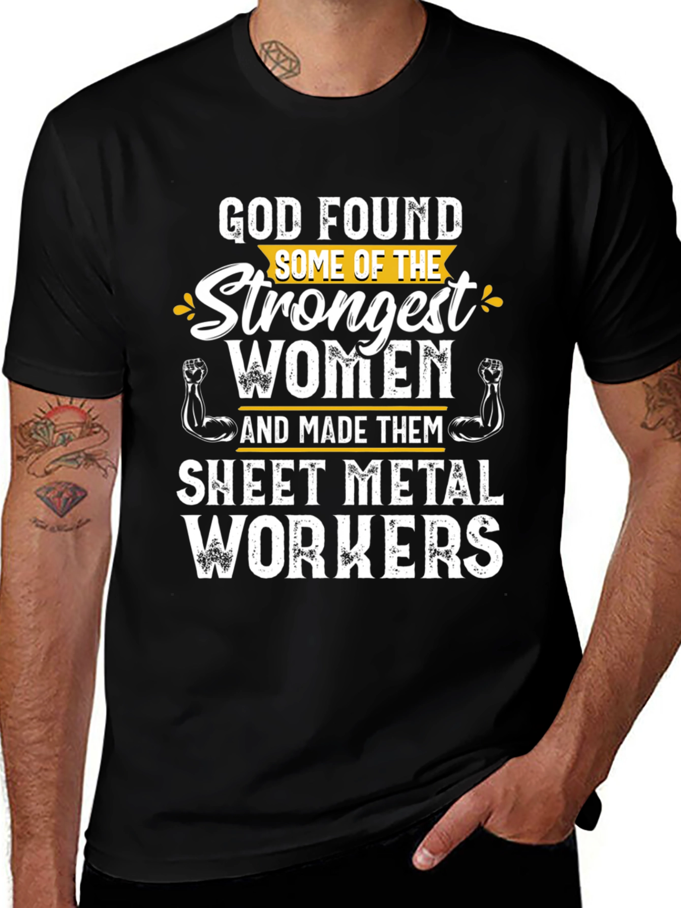Strong Women Sheet Metal Worker Graphic T-Shirt