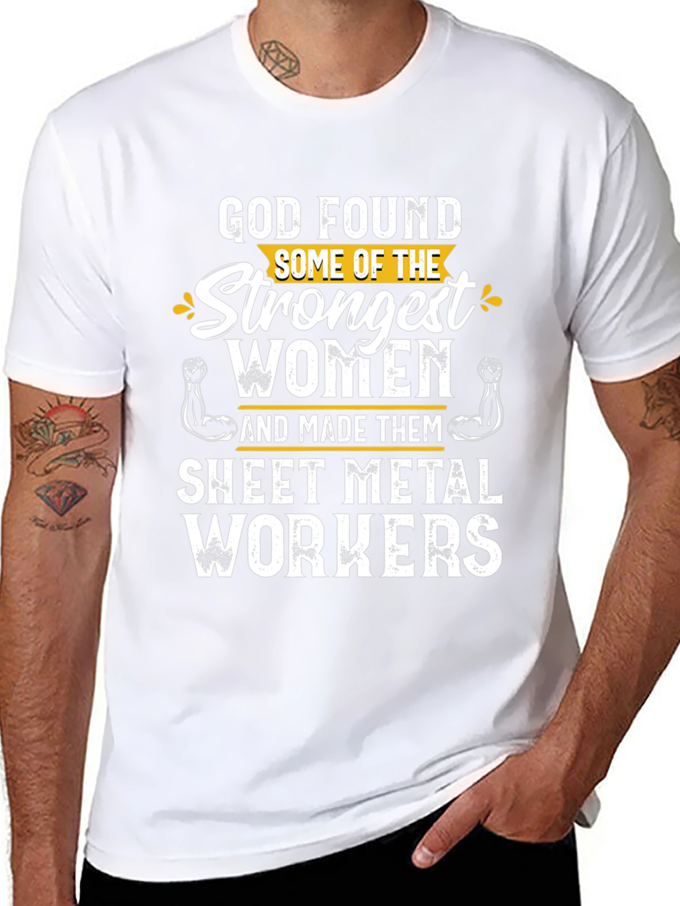 Strong Women Sheet Metal Worker Graphic T-Shirt