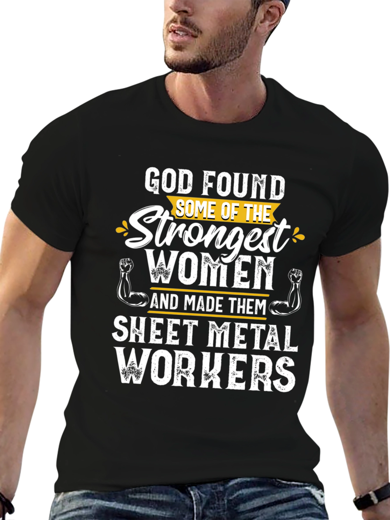 Strong Women Sheet Metal Worker Graphic T-Shirt