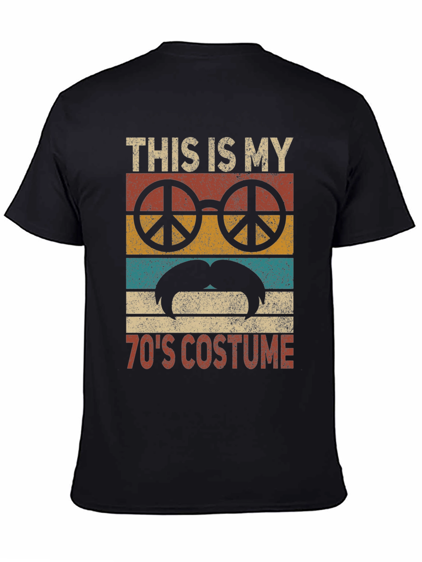 70s Costume T-Shirt Retro Peace Sign Tee