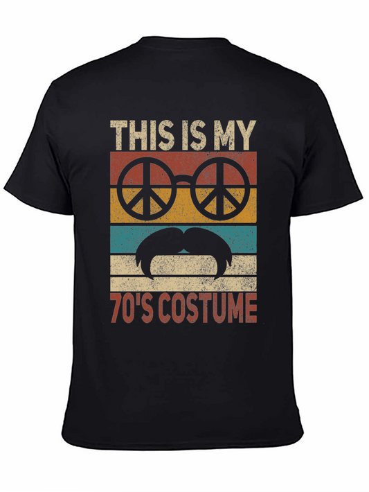 70s Costume T-Shirt Retro Peace Sign Tee