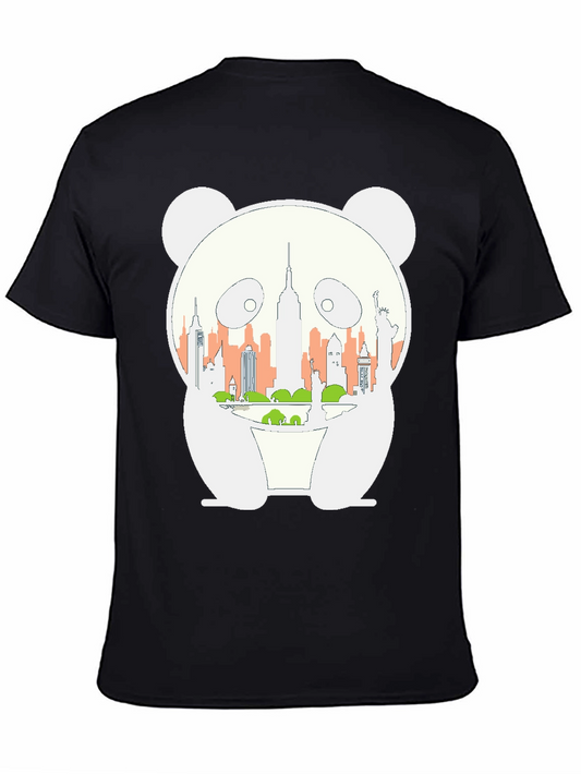 Panda NYC Skyline Graphic Tee