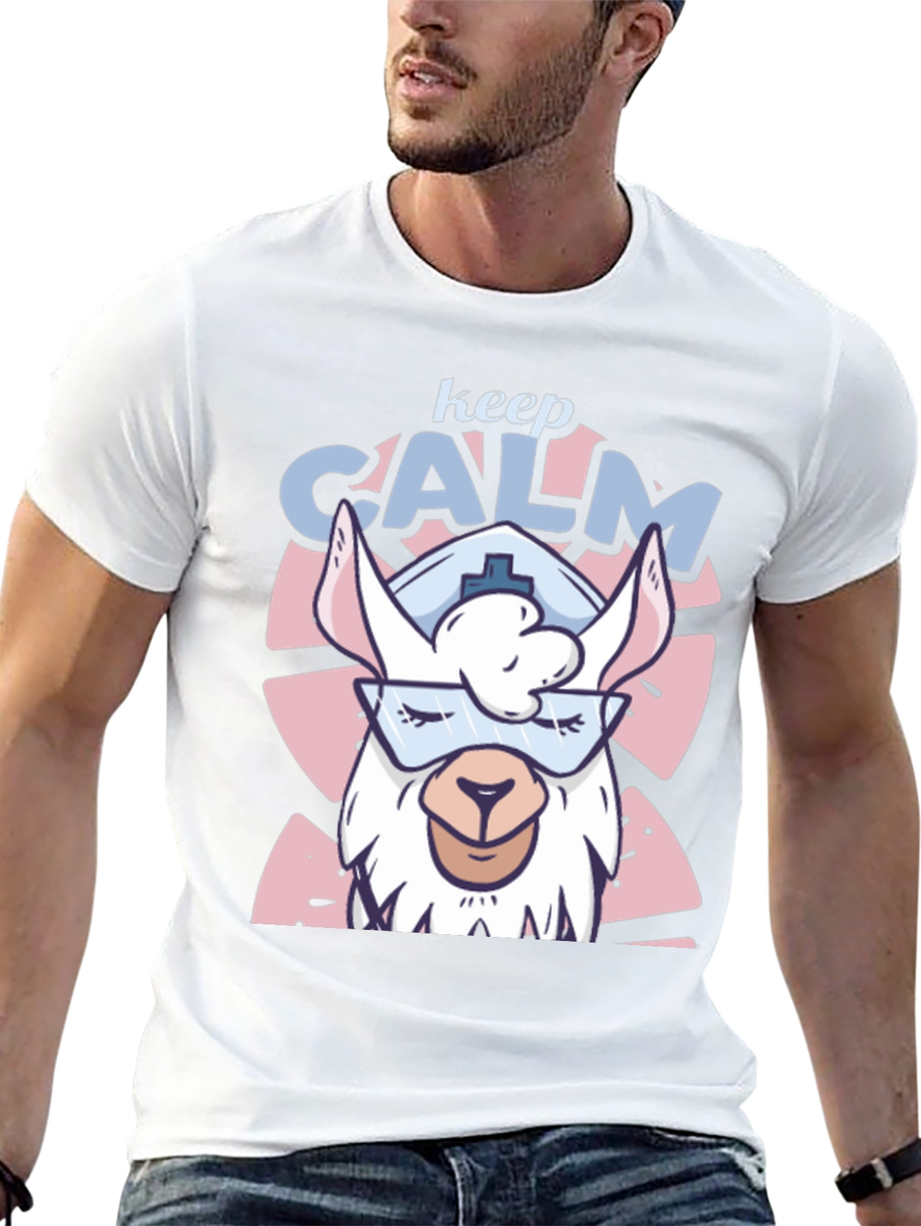Keep Calm Llama Nurse T-Shirt