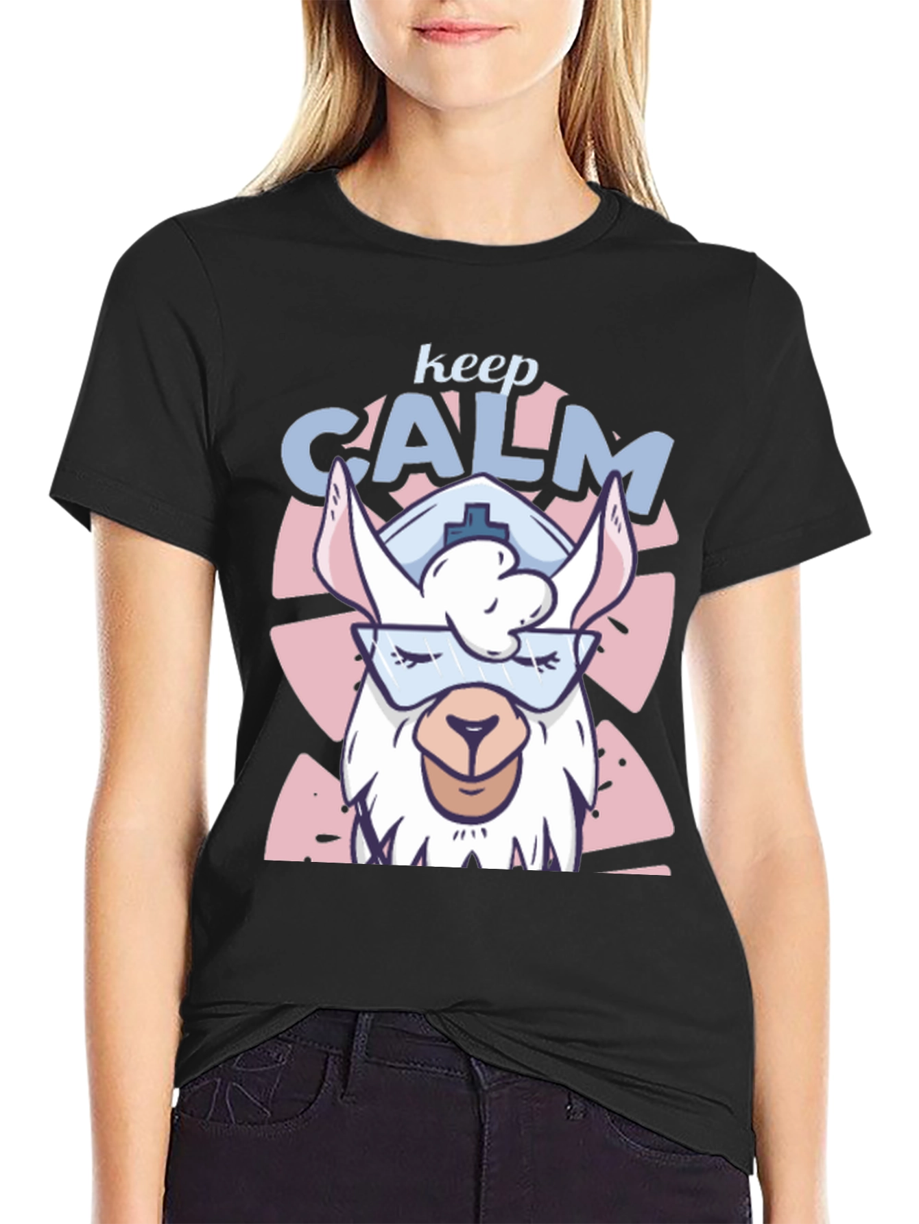 Keep Calm Llama Nurse T-Shirt
