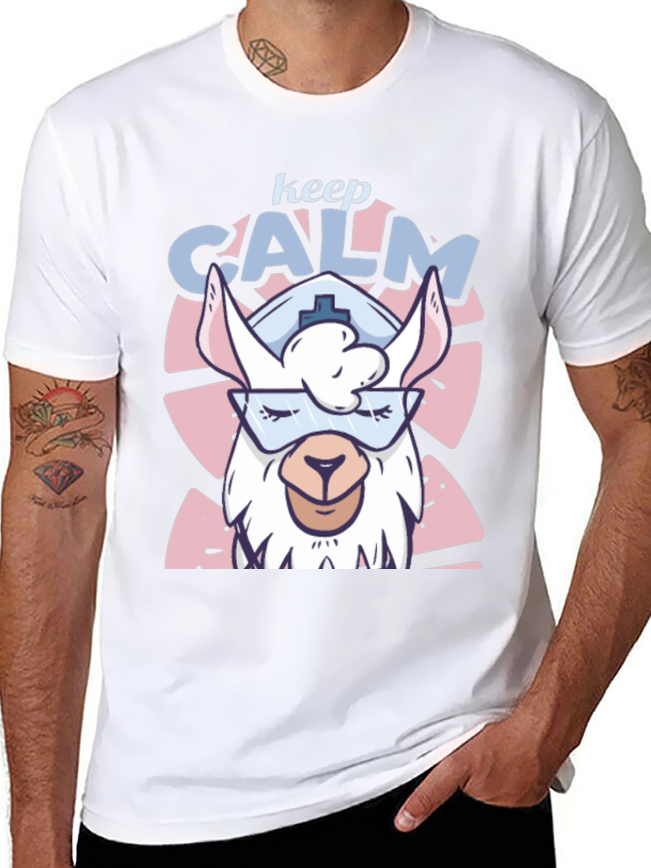 Keep Calm Llama Nurse T-Shirt