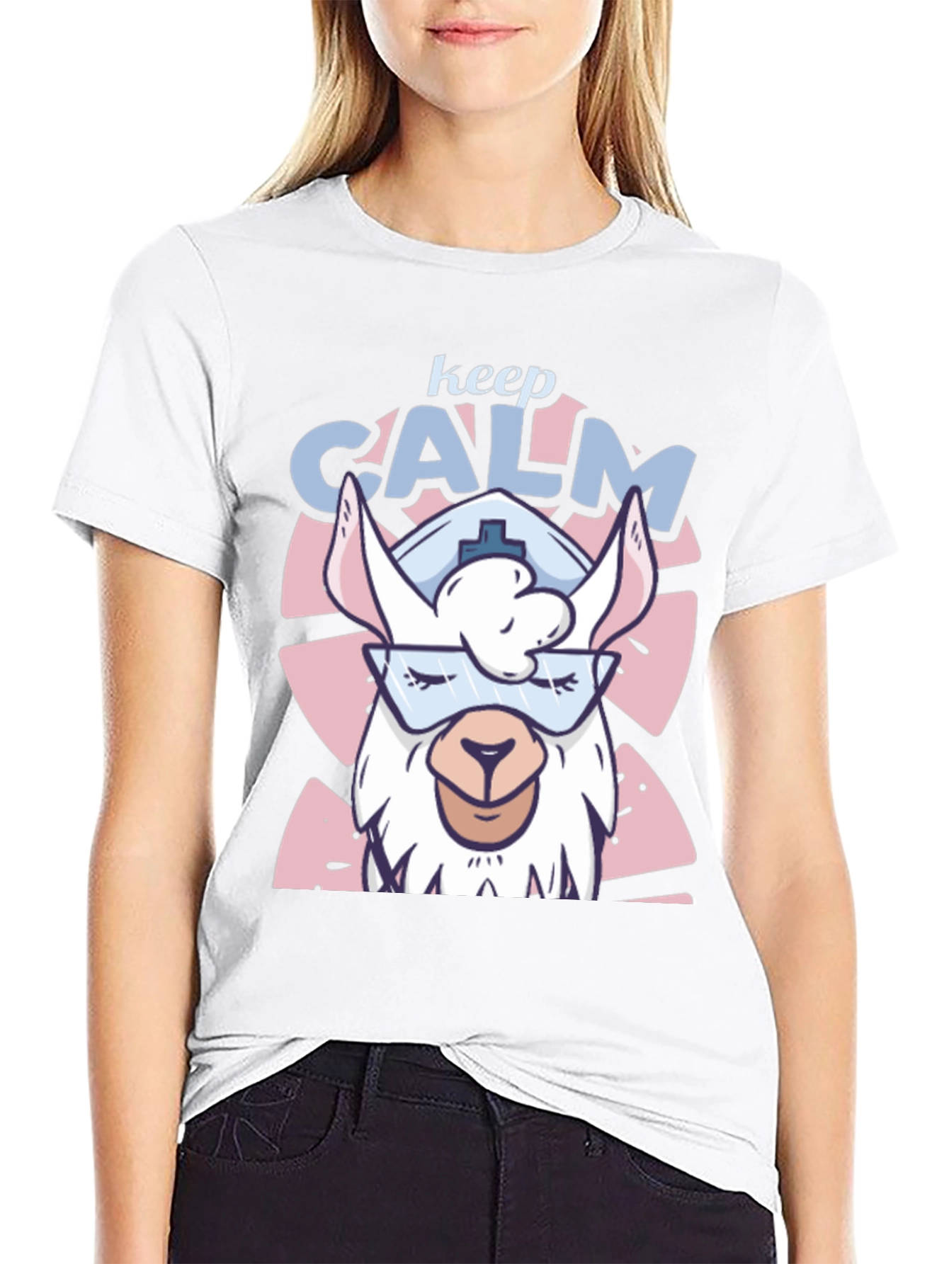 Keep Calm Llama Nurse T-Shirt