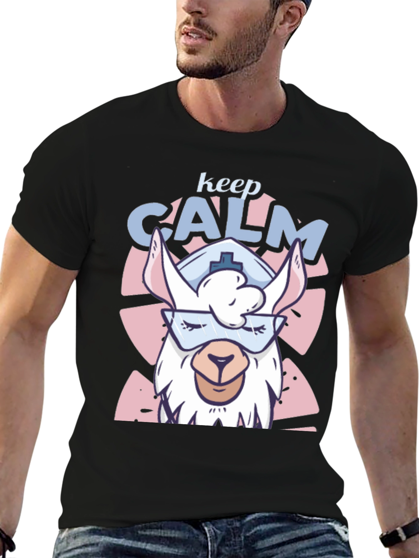 Keep Calm Llama Nurse T-Shirt