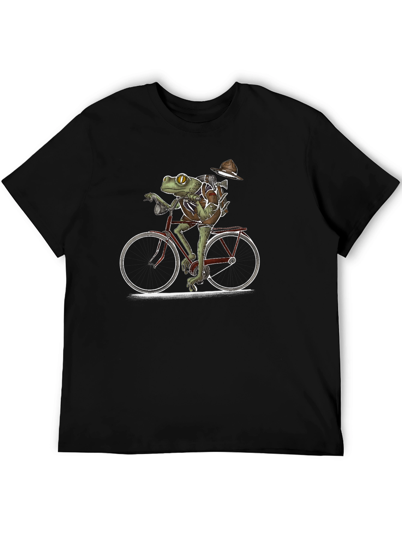 Frog on a Bike Graphic T-Shirt
