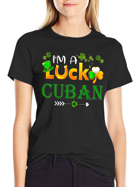 Lucky Cuban St. Patricks Day Graphic Tee
