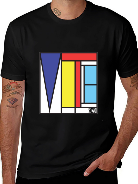 Mondrian Style 2020 Vote T-Shirt