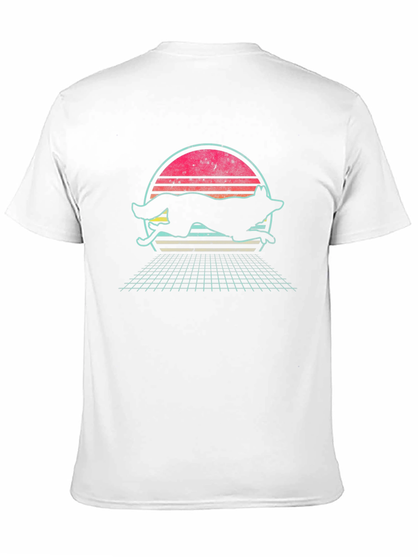 Retro Synthwave Wolf T-Shirt