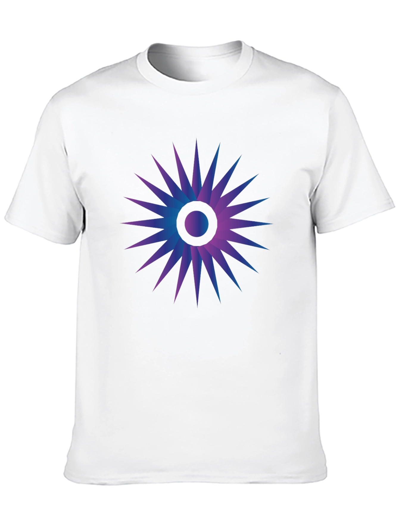 Abstract Gradient Starburst Graphic T-Shirt