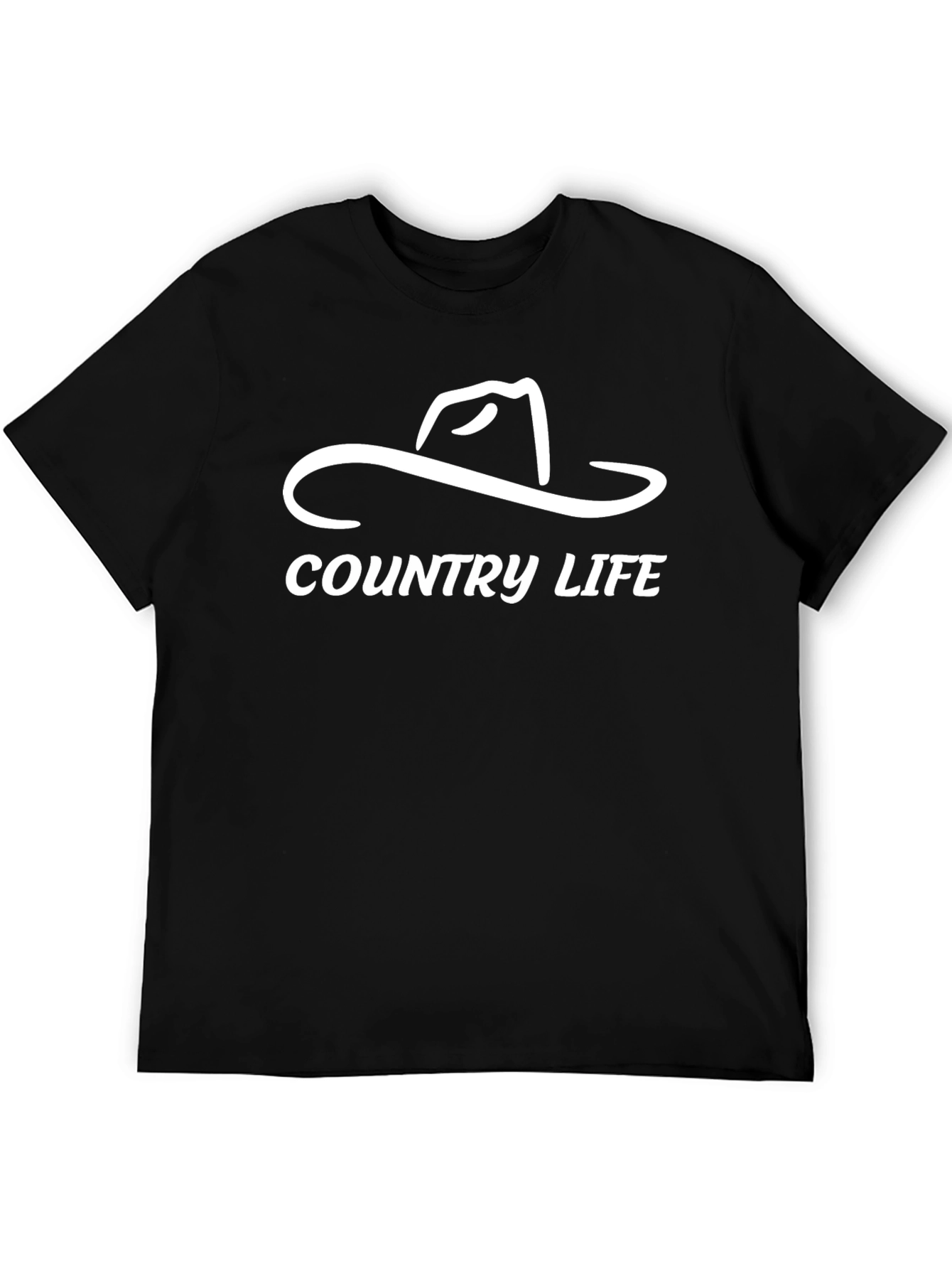 Country Life T-Shirt - Cowboy Hat Graphic Tee