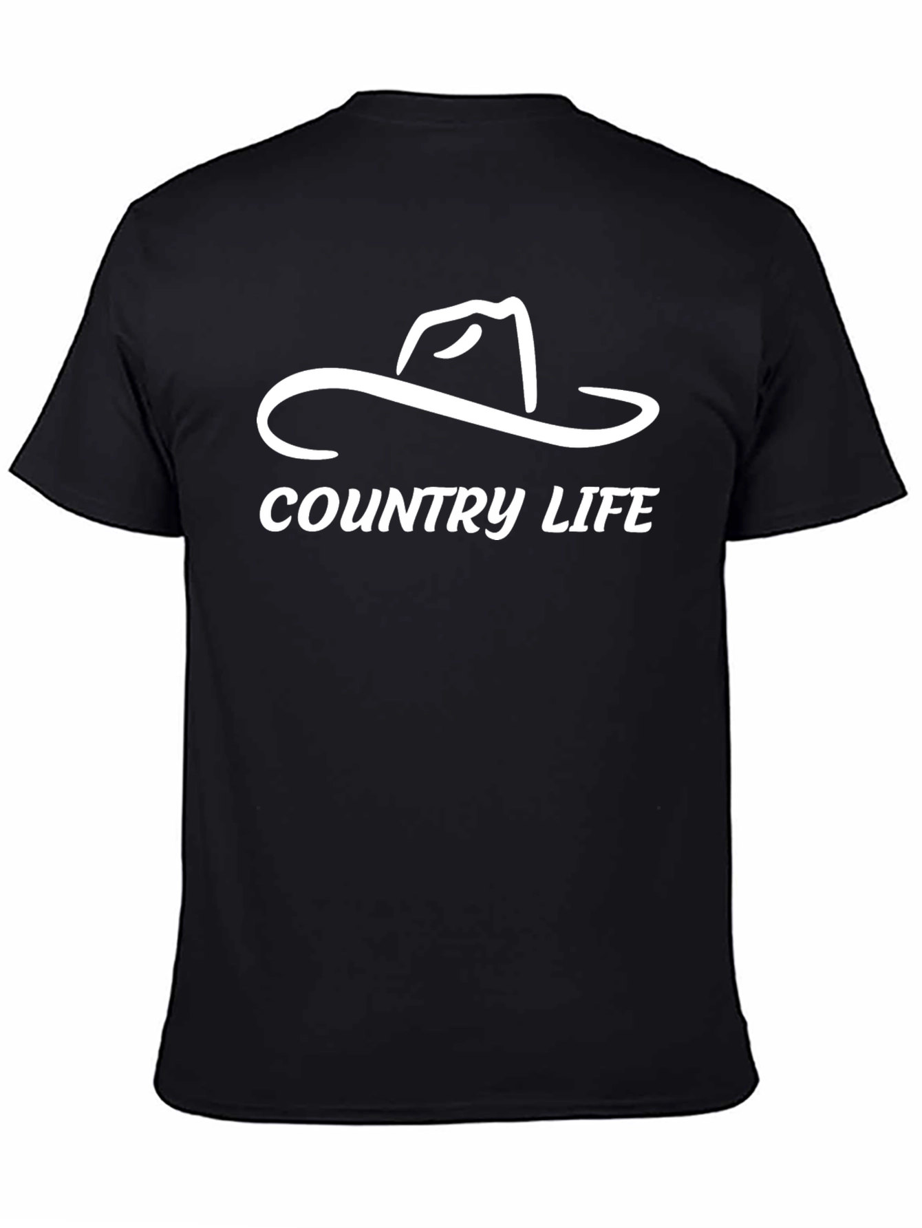 Country Life T-Shirt - Cowboy Hat Graphic Tee