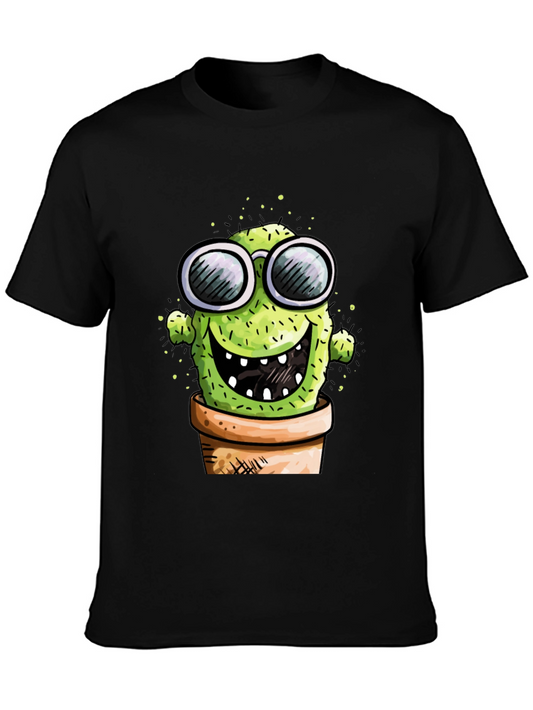 Cactus in Pot Graphic Tee - Funny T-Shirt