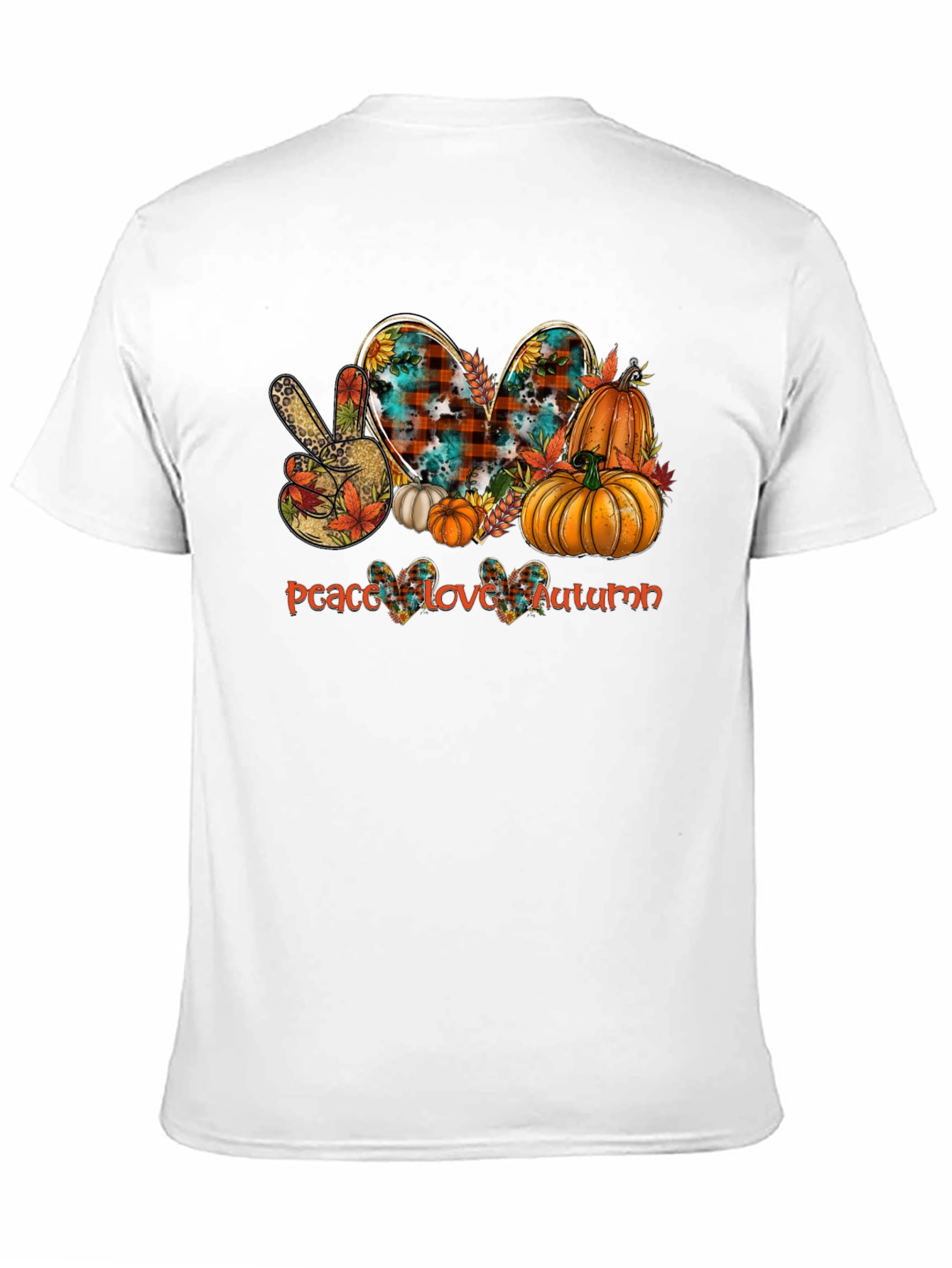 Peace Love Autumn T-Shirt - Fall Graphic Tee