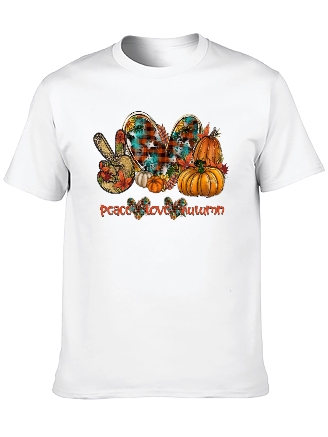 Peace Love Autumn T-Shirt - Fall Graphic Tee