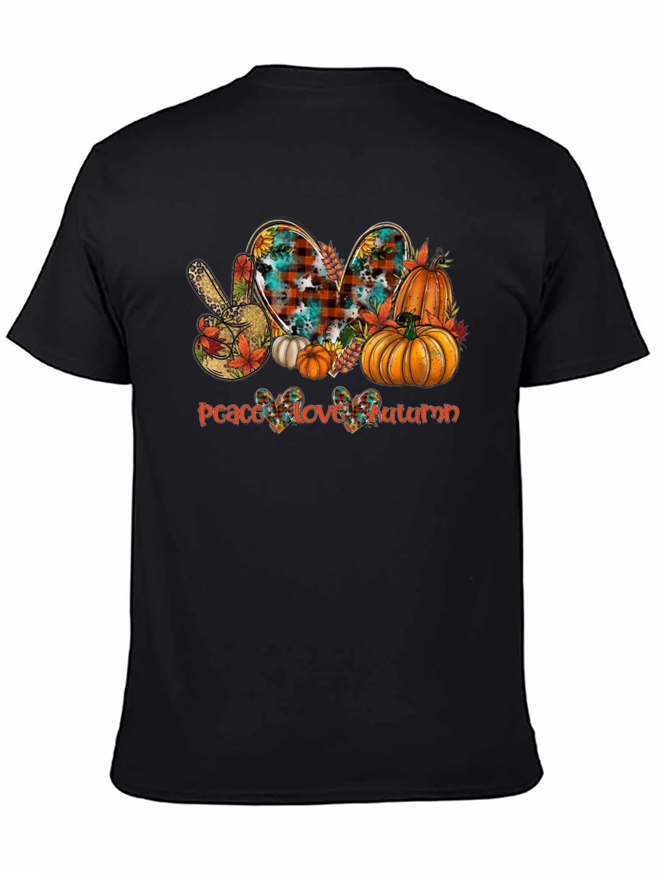 Peace Love Autumn T-Shirt - Fall Graphic Tee