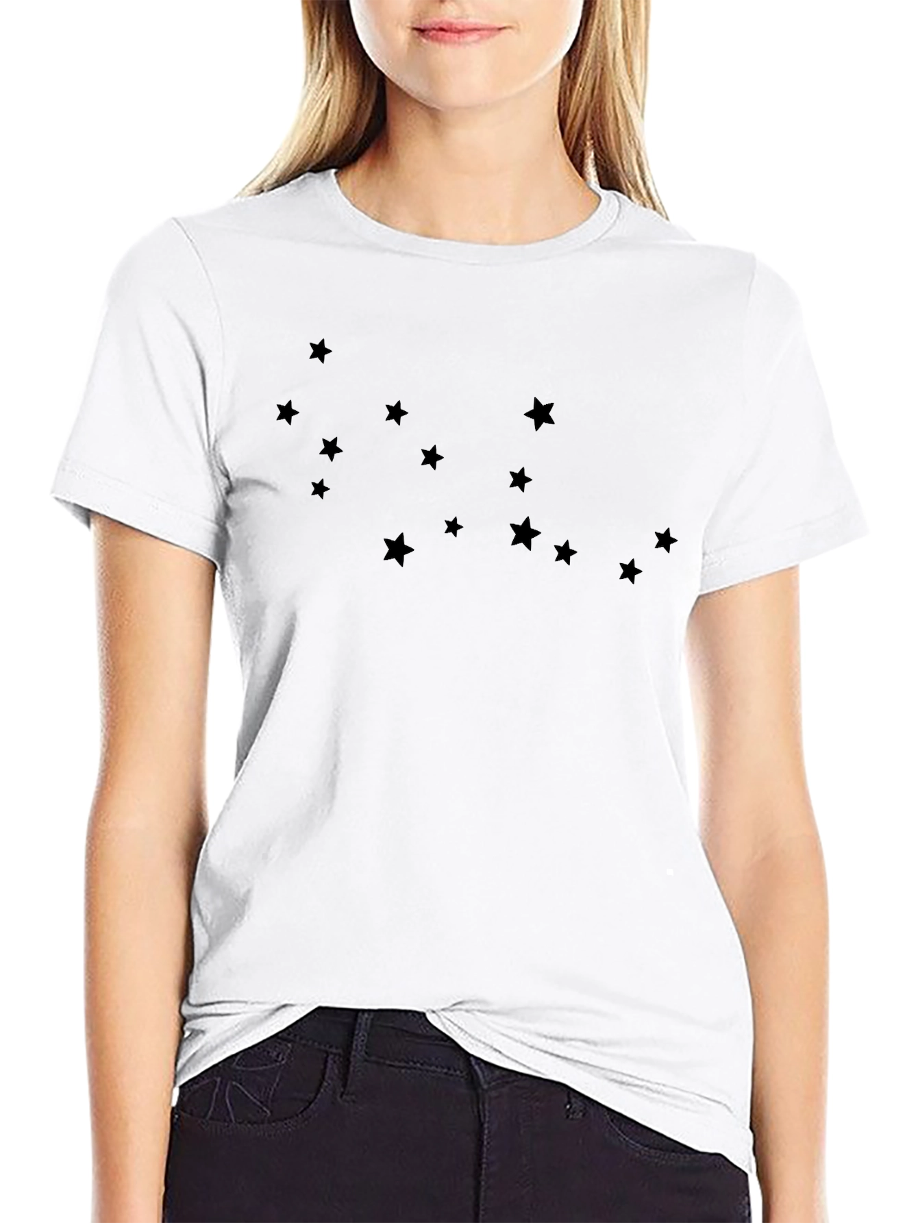 Star Constellation Graphic Black T-Shirt