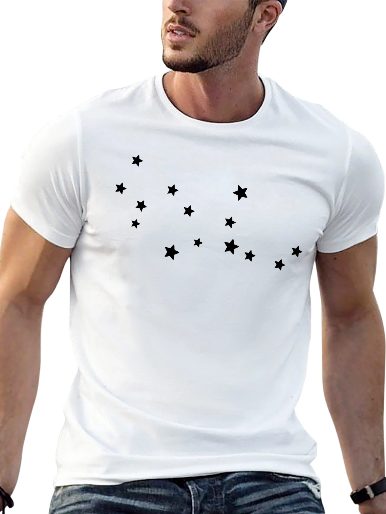 Star Constellation Graphic Black T-Shirt