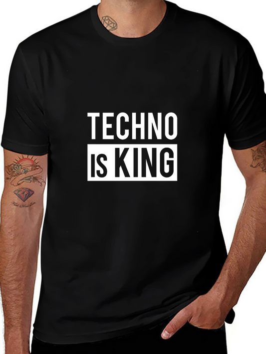 Techno is King Black T-Shirt