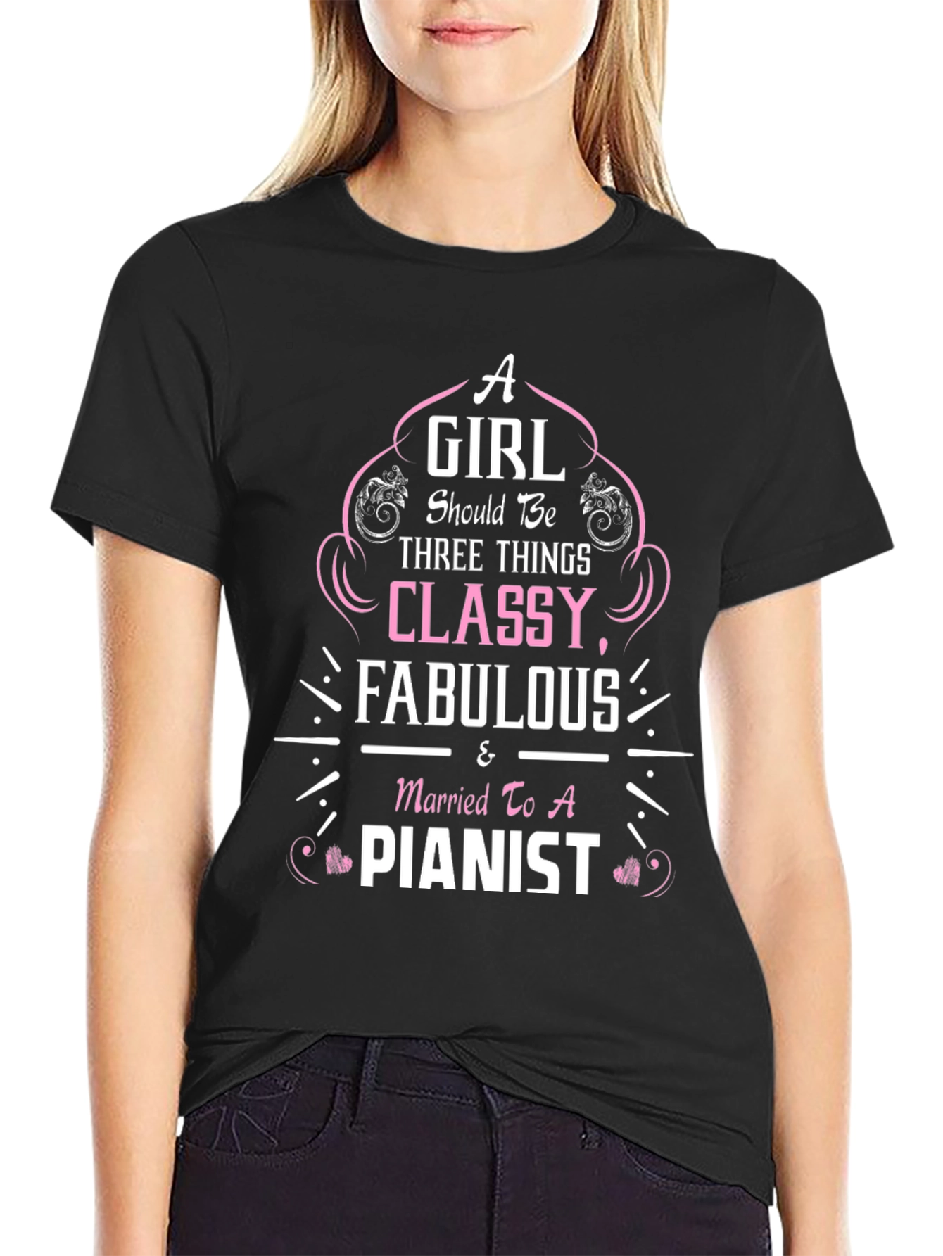 Classy Fabulous Pianist Tee