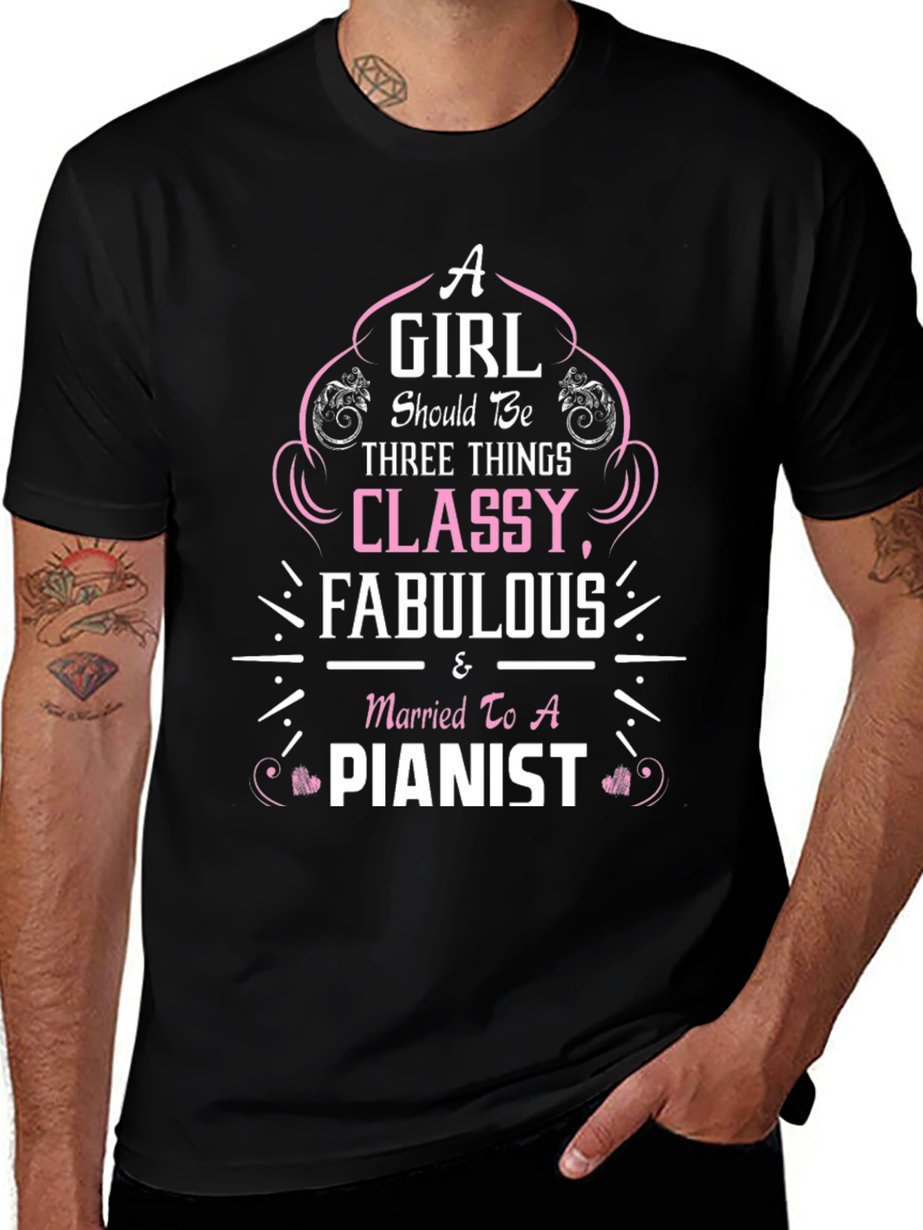 Classy Fabulous Pianist Tee