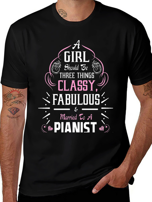 Classy Fabulous Pianist Tee