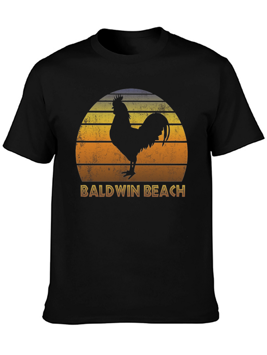 Baldwin Beach Rooster T-Shirt Sunset Style