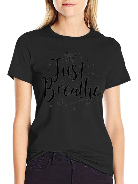 Just Breathe Graphic Tee - Relaxed Fit T-Shirt