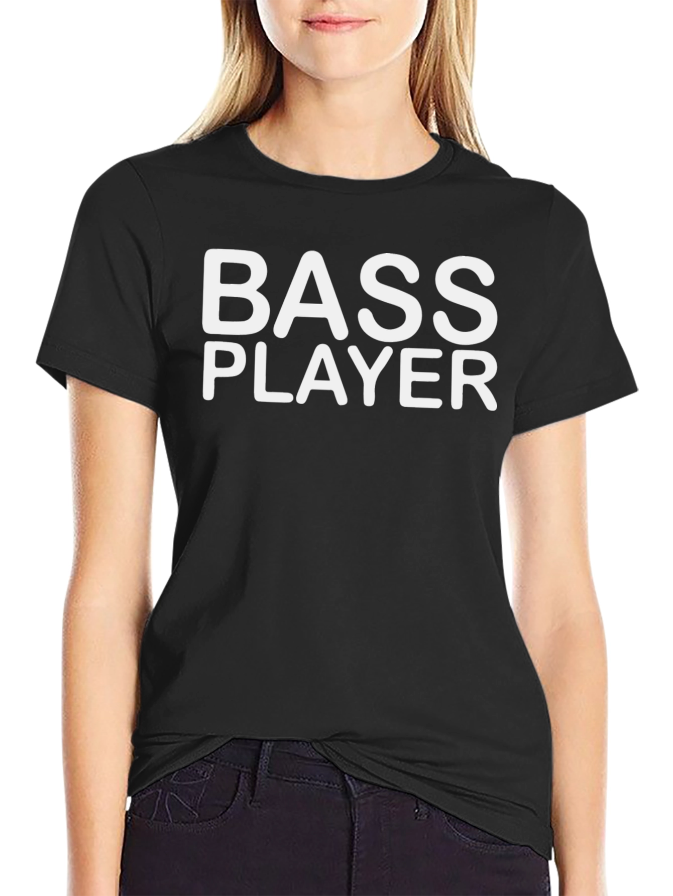 Bass Player Graphic T-Shirt - Black