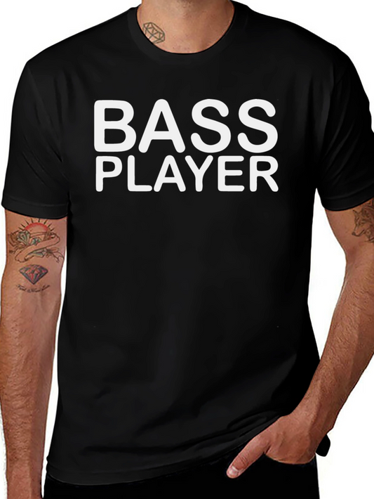 Bass Player Graphic T-Shirt - Black