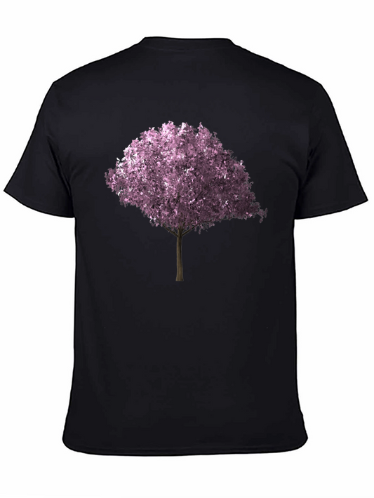 Pink Blossom Tree Graphic T-Shirt