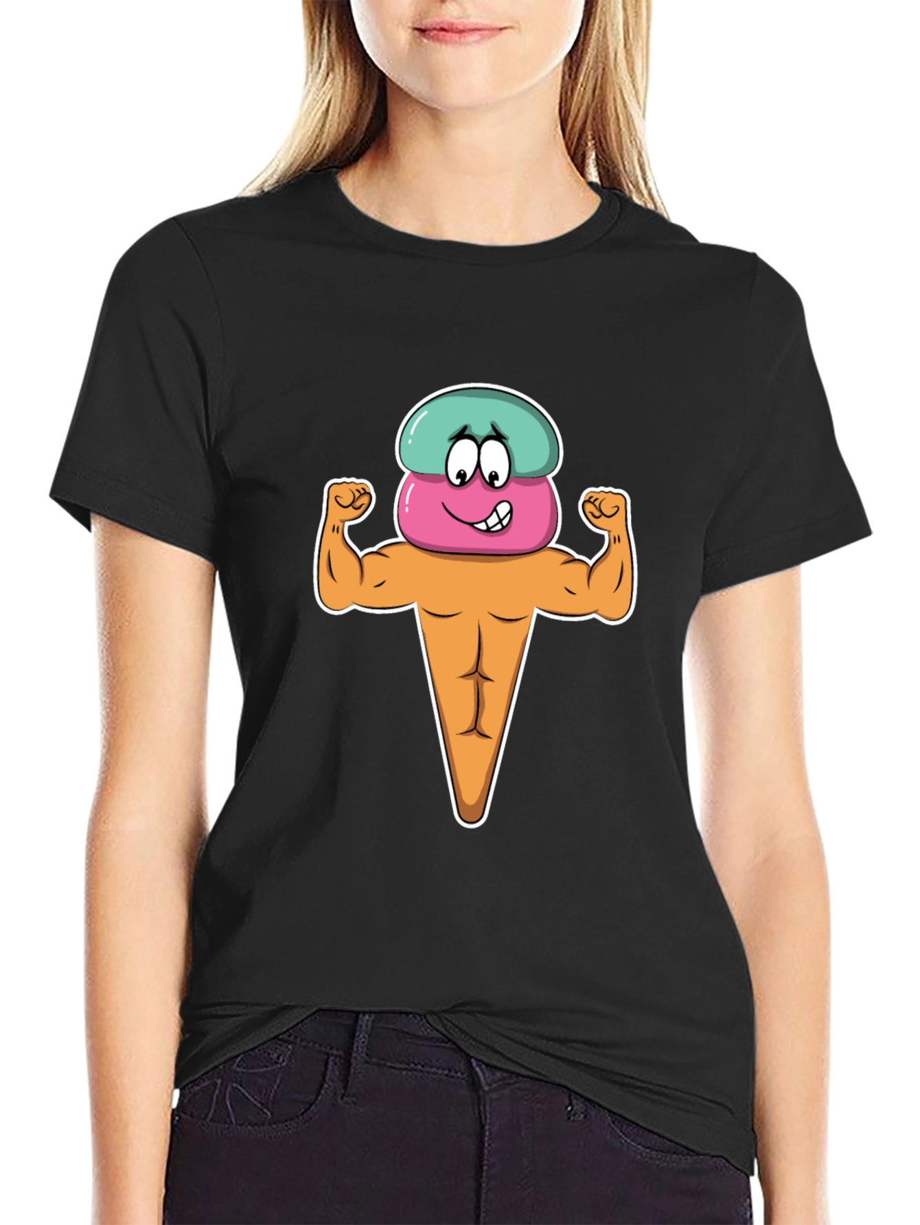 Funny Ice Cream Muscle T-Shirt