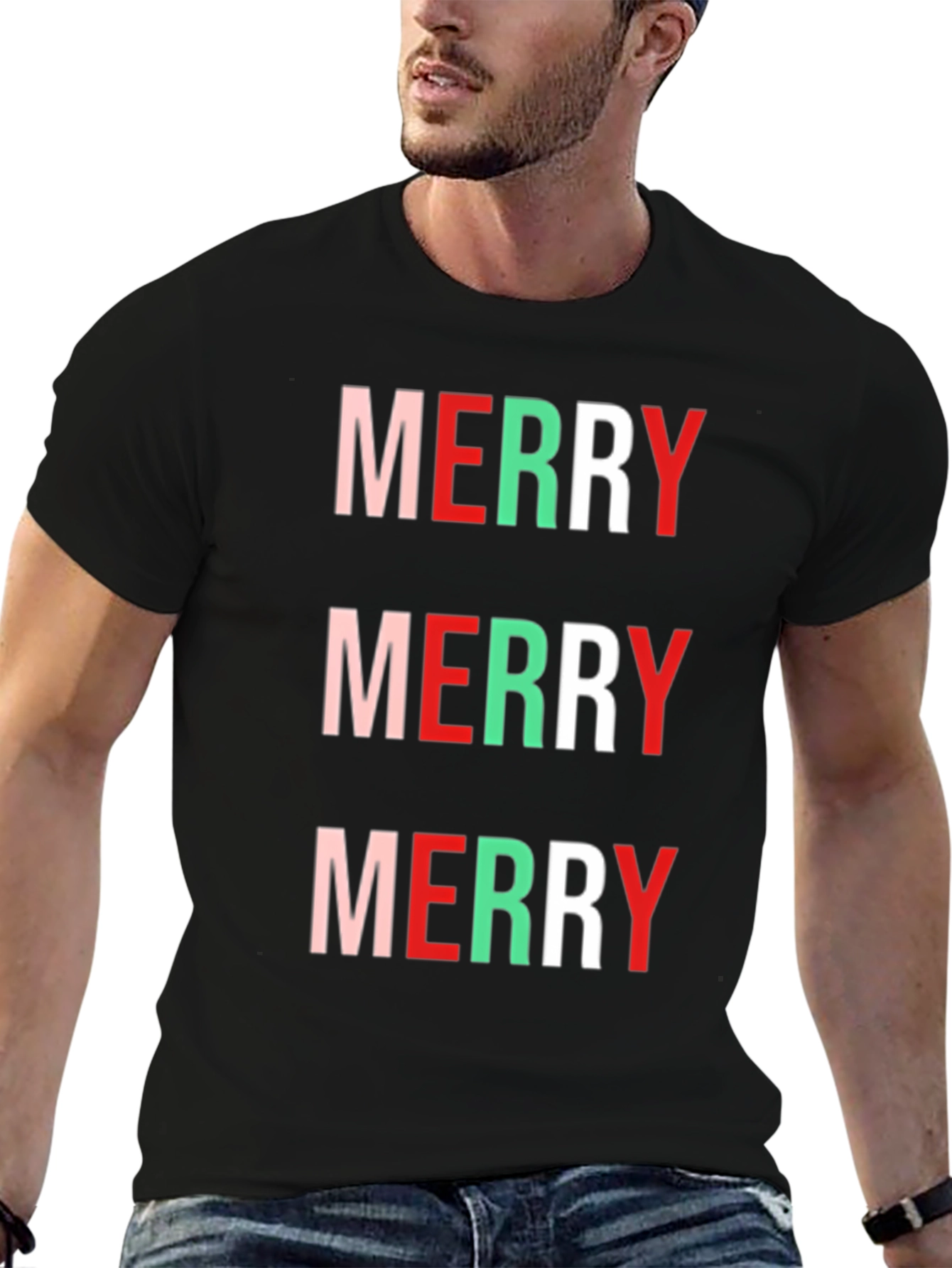 Merry Christmas T-Shirt Festive Holiday Tee