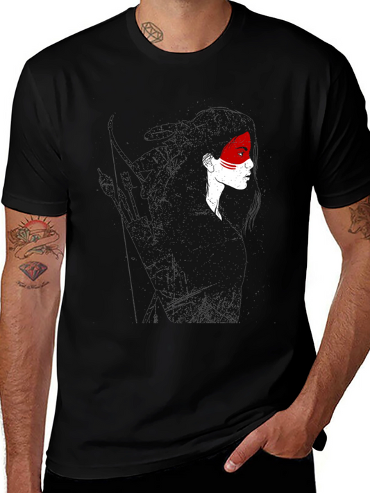Black Graphic Tee - Womans Silhouette