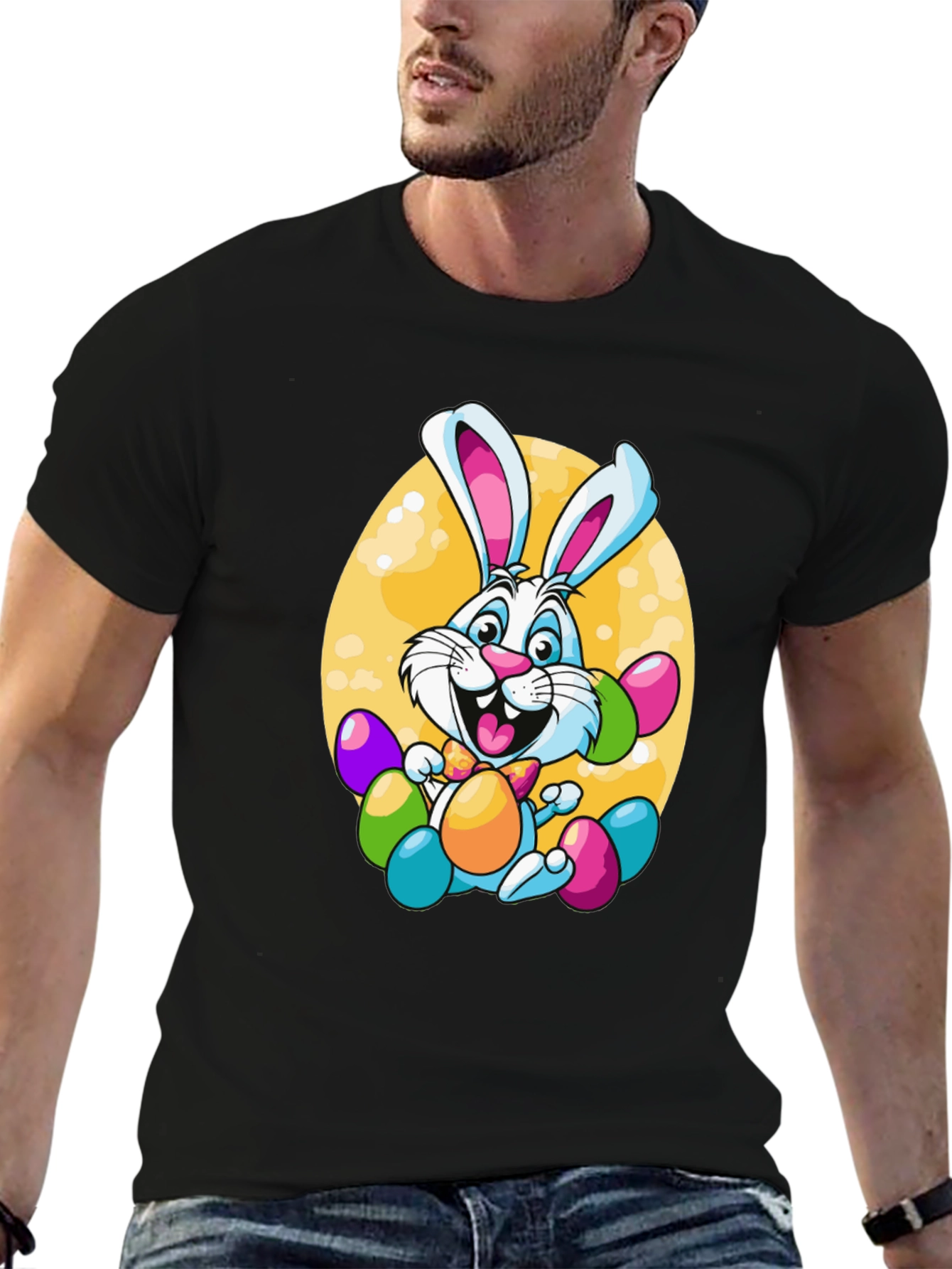 Easter Bunny Graphic Tee - Cute Holiday Shirt