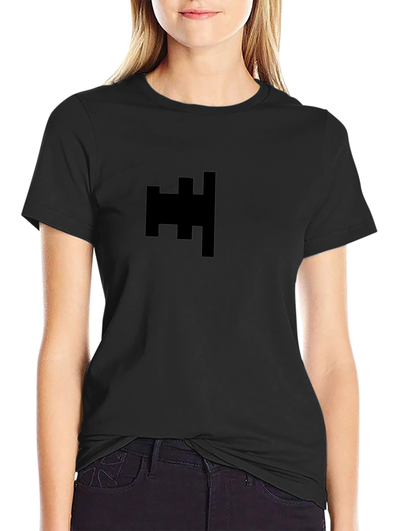 Modern Graphic Black T-Shirt