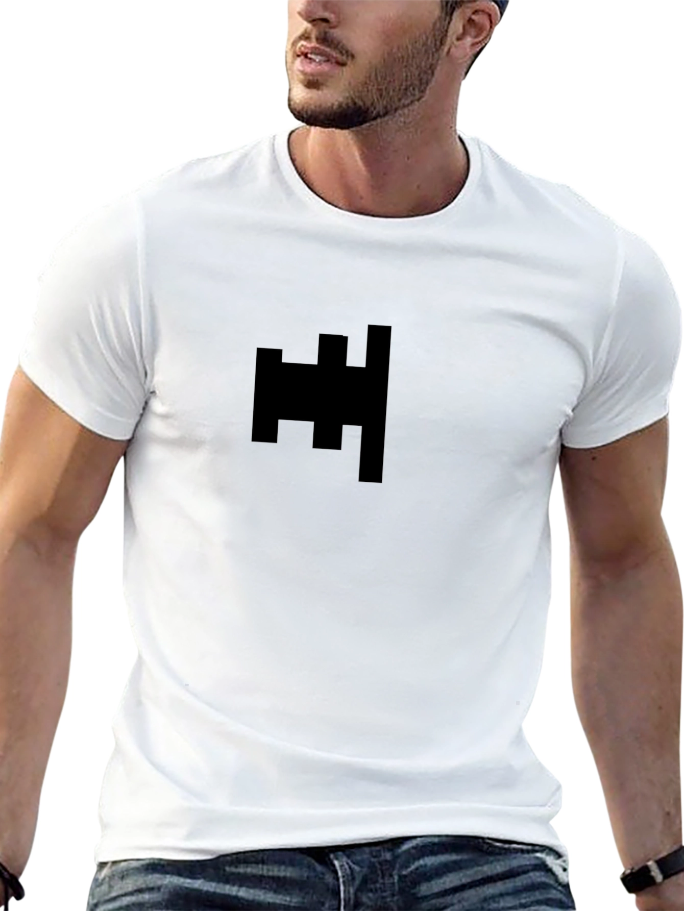 Modern Graphic Black T-Shirt