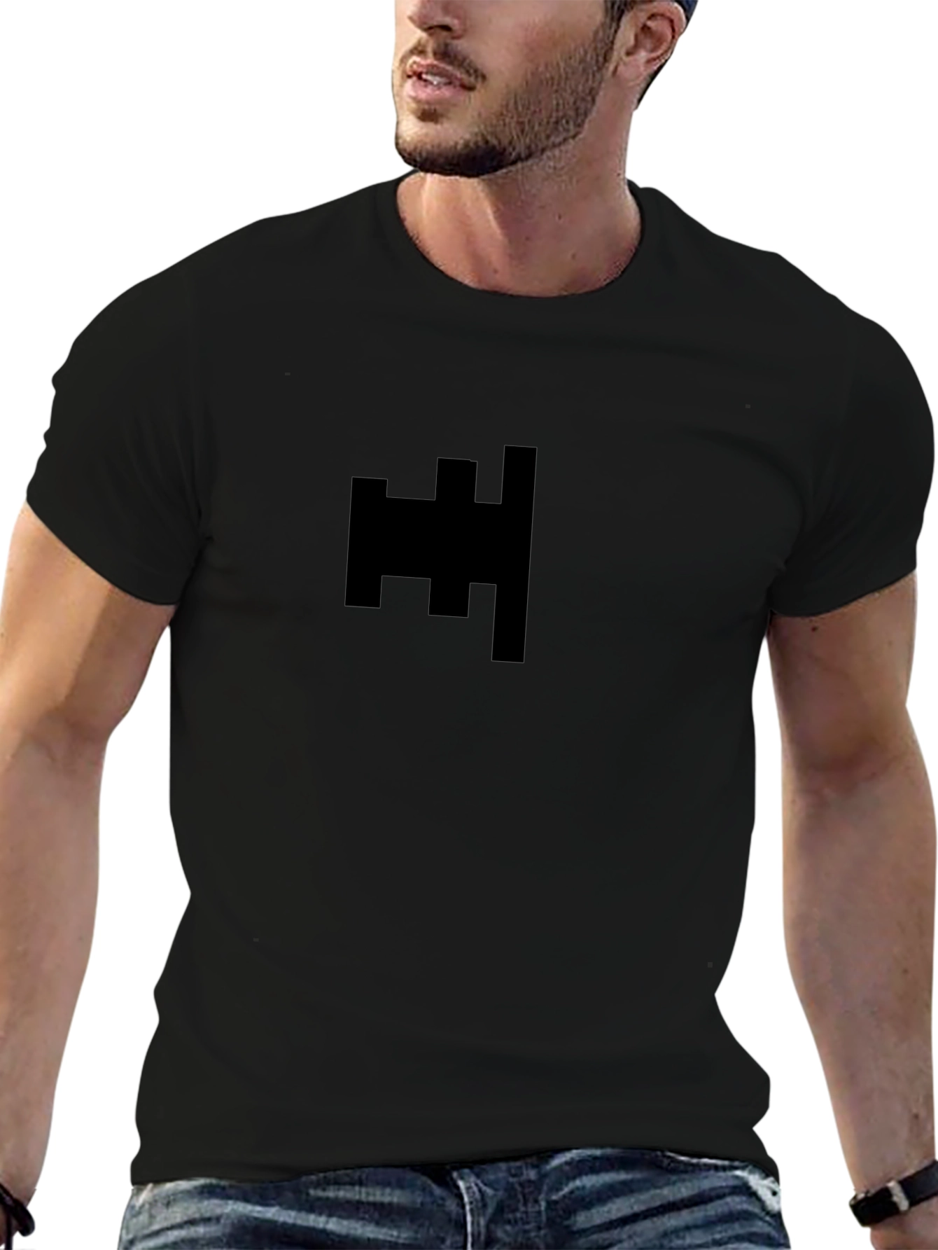 Modern Graphic Black T-Shirt