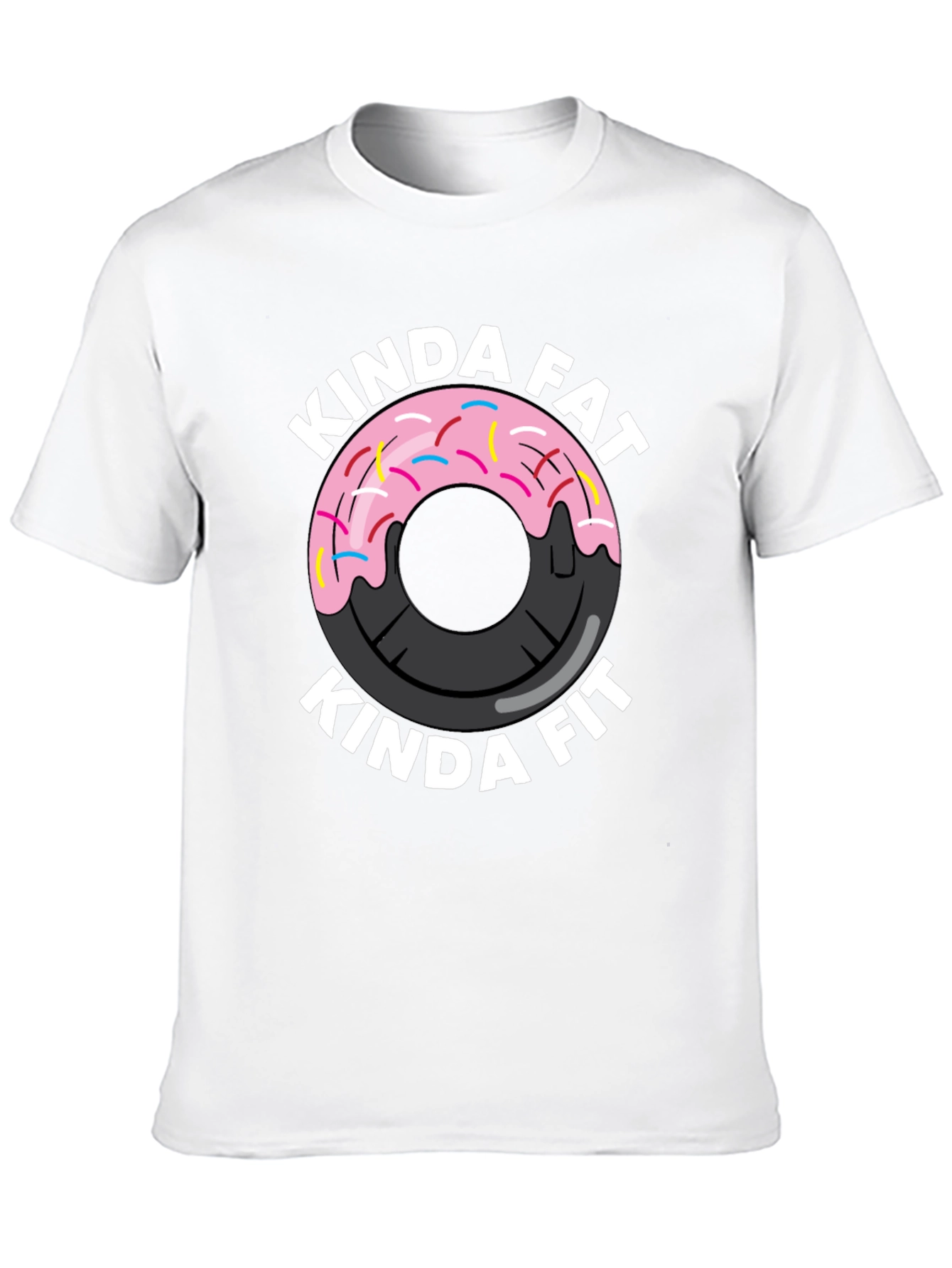 Kinda Fat Kinda Fit Donut Gym T-Shirt